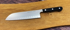 GLORIA LUX Santoku Messer, 18cm mit Kulle 